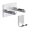 Modern Wall Mount Hair Dryer Rack Stand Holder Easy to Install  Silver