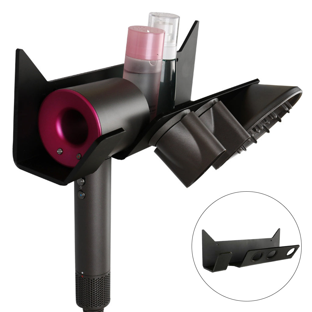 Hair Dryer Wall Mount Holder Storage Rack Bathroom Shelf for Dyson Dryer