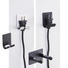 Modern Wall Mount Hair Dryer Rack Stand Holder Easy to Install  Black