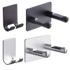 Modern Wall Mount Hair Dryer Rack Stand Holder Easy to Install  Black