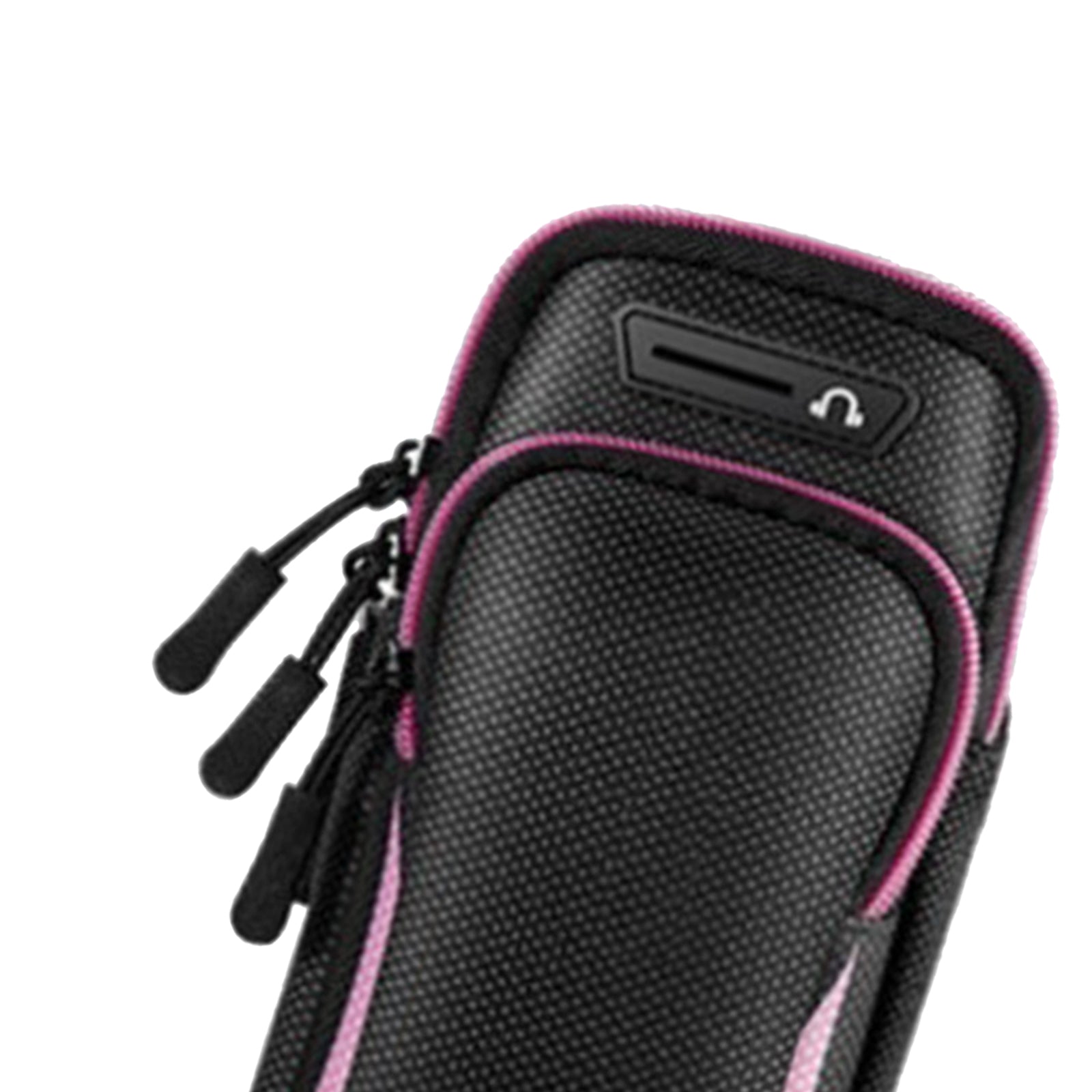 Gym Running Outdoor Sports Armband Bag Holder For Mobile Phone Black Pink