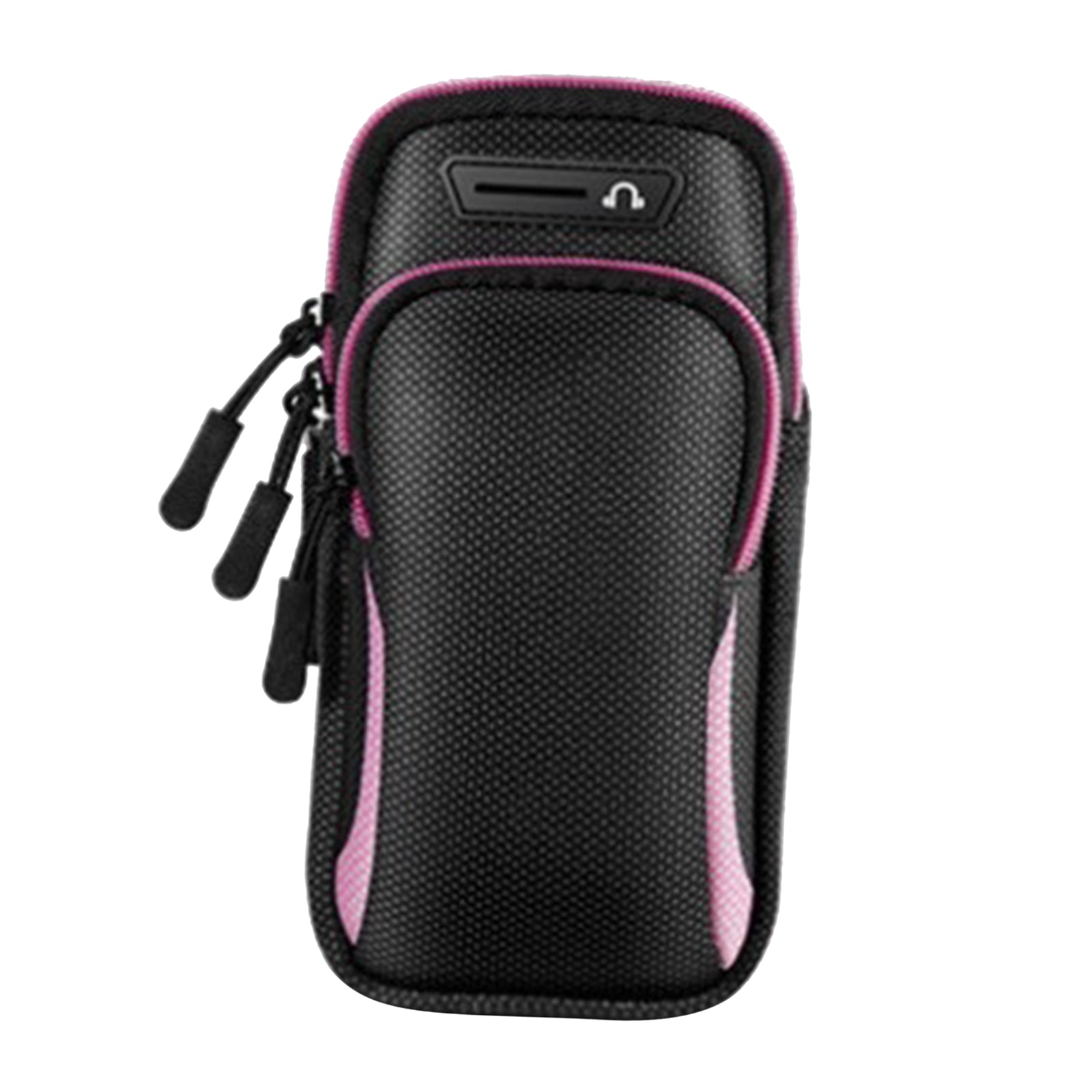 Gym Running Outdoor Sports Armband Bag Holder For Mobile Phone Black Pink