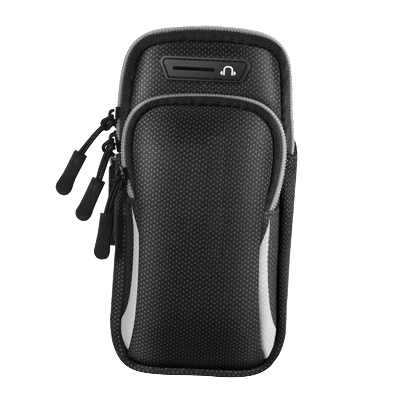 Gym Running Outdoor Sports Armband Bag Holder For Mobile Phone Black Gray