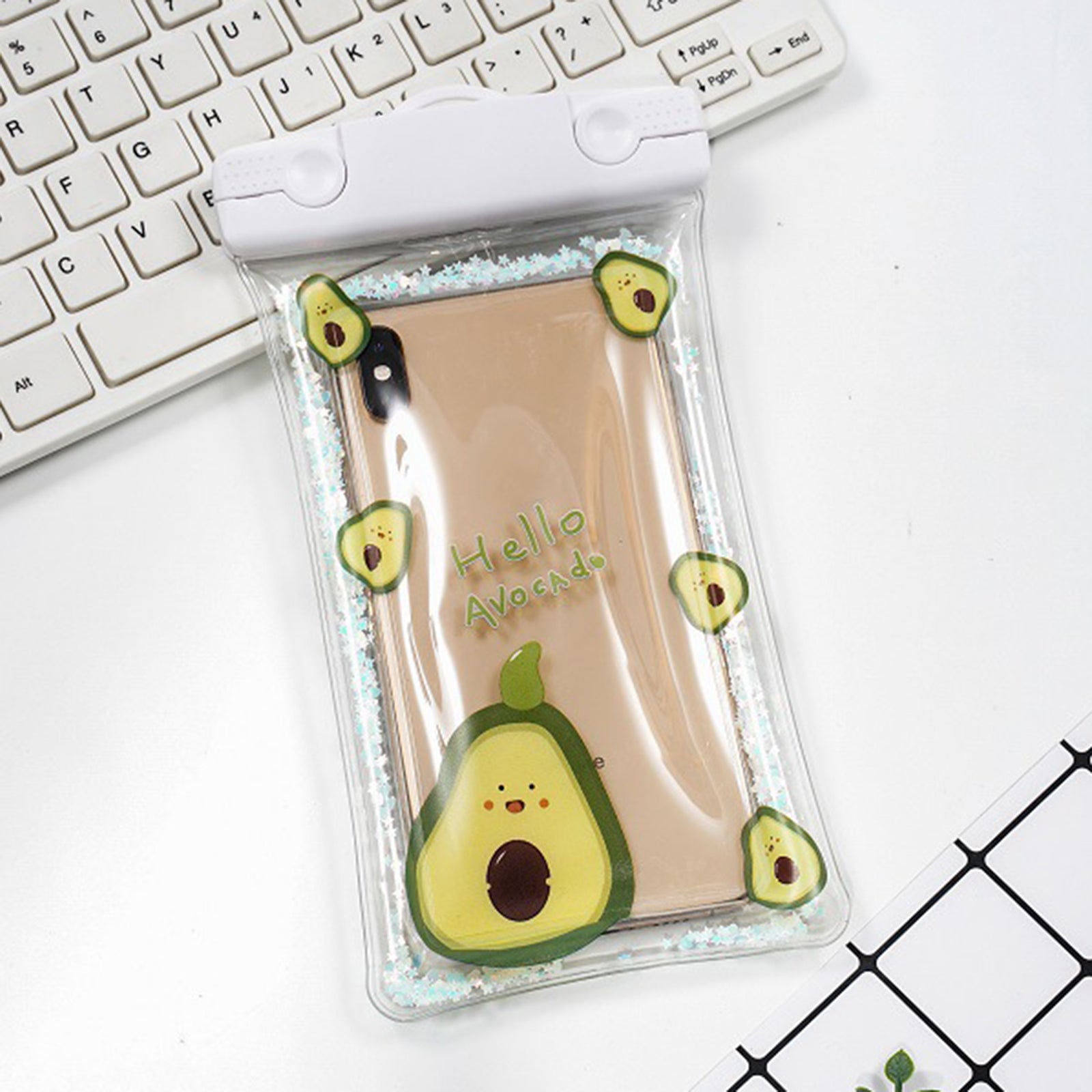 PVC Waterproof Phone Case Cellphone Dry Bag Phones Holder Watermelon Debris