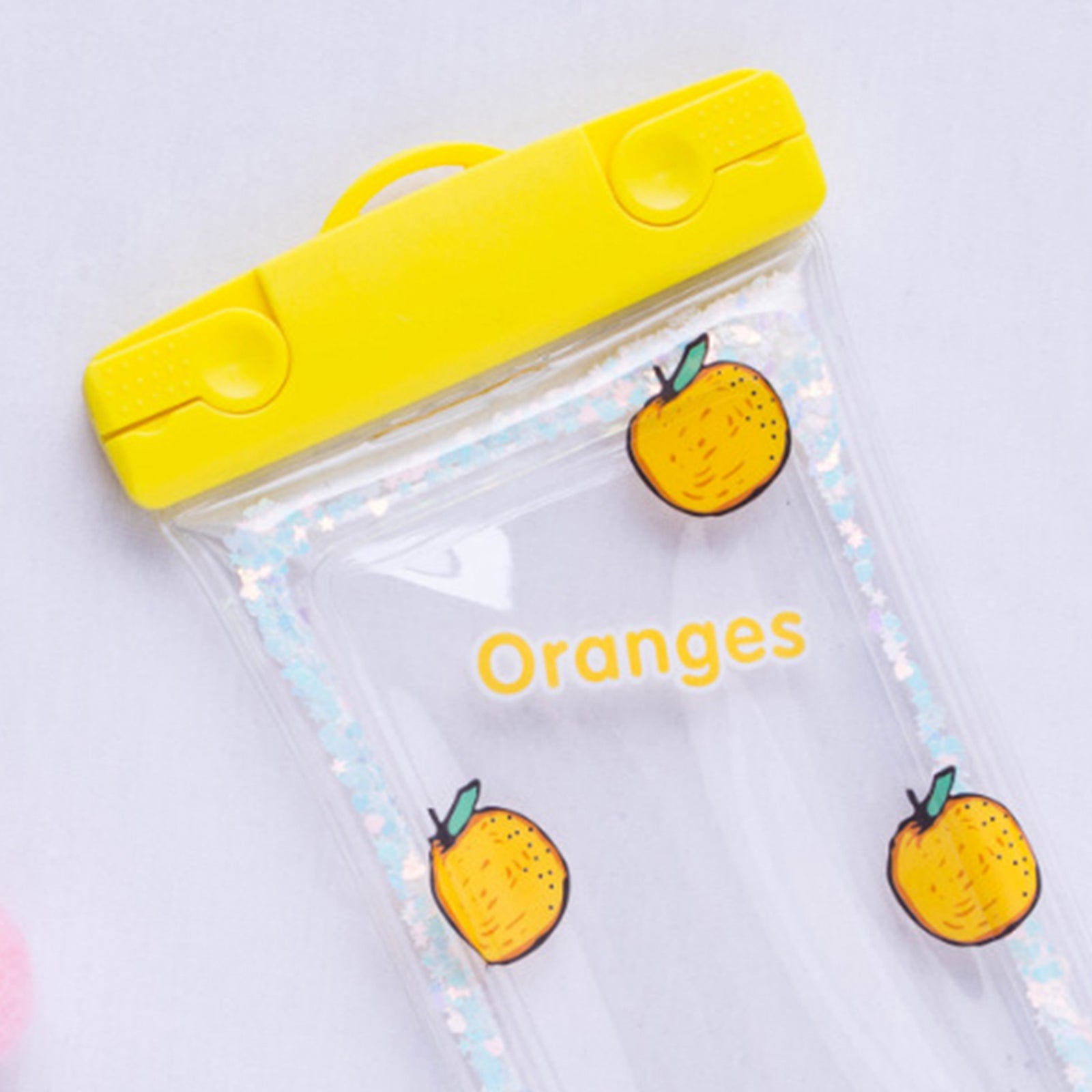 PVC Waterproof Phone Case Cellphone Dry Bag Phones Holder Orange Debris