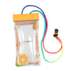 PVC Waterproof Phone Case Cellphone Dry Bag Phones Holder Orange Whistle