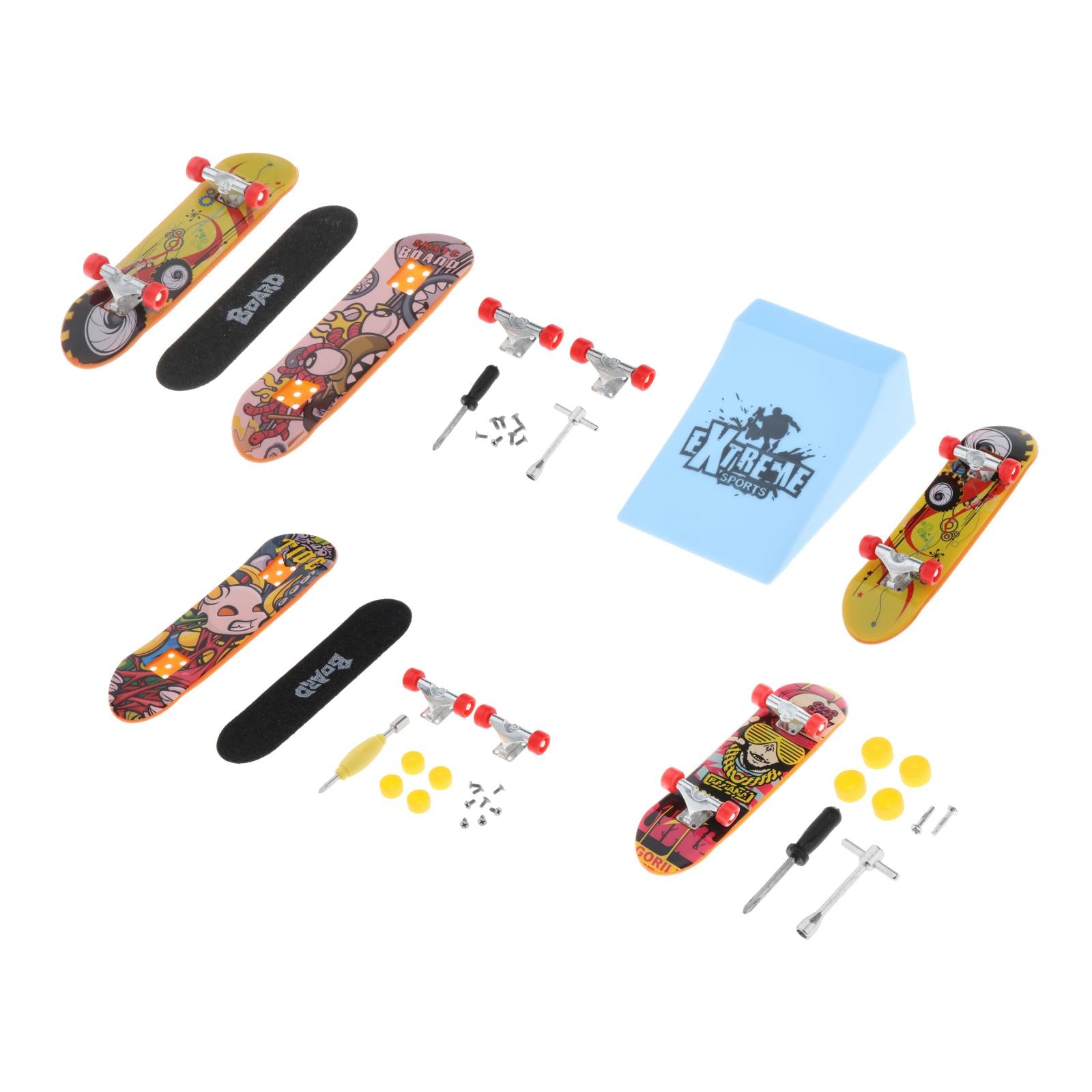 Finger Skateboard Complete Fingerboards Fingertip Toy Repair Wrench Model 1