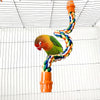 Flexible Bird Rope Perch Hanging Chew Perches for Parrot Macaw Cage Toy