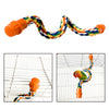 Flexible Bird Rope Perch Hanging Chew Perches for Parrot Macaw Cage Toy