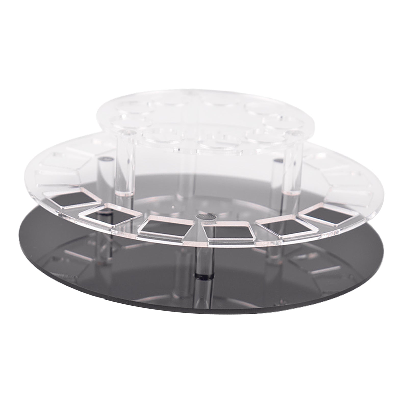 1pc 360 Degree Rotating Lipstick Tower Clear Acrylic Organizer Box Stand