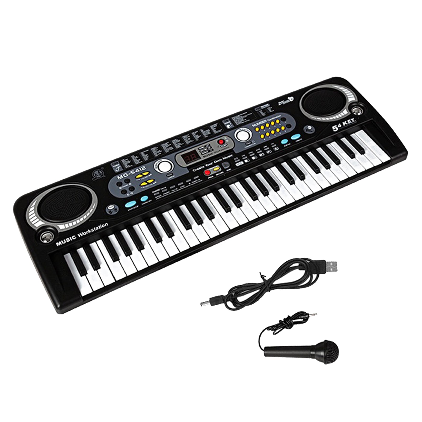 USB 54 Key Digital Music Electronic Keyboard Key Board Electric Piano Kids