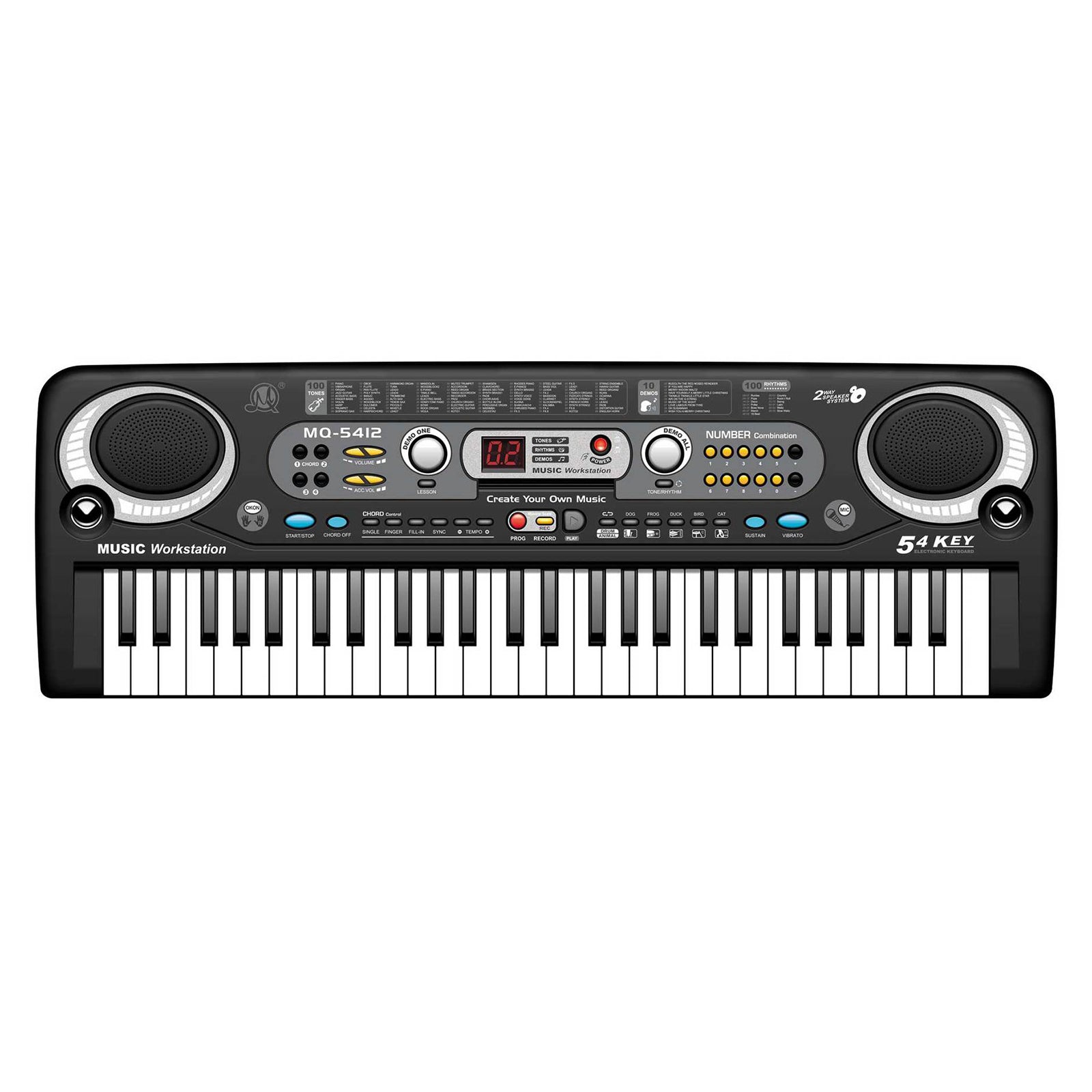 USB 54 Key Digital Music Electronic Keyboard Key Board Electric Piano Kids