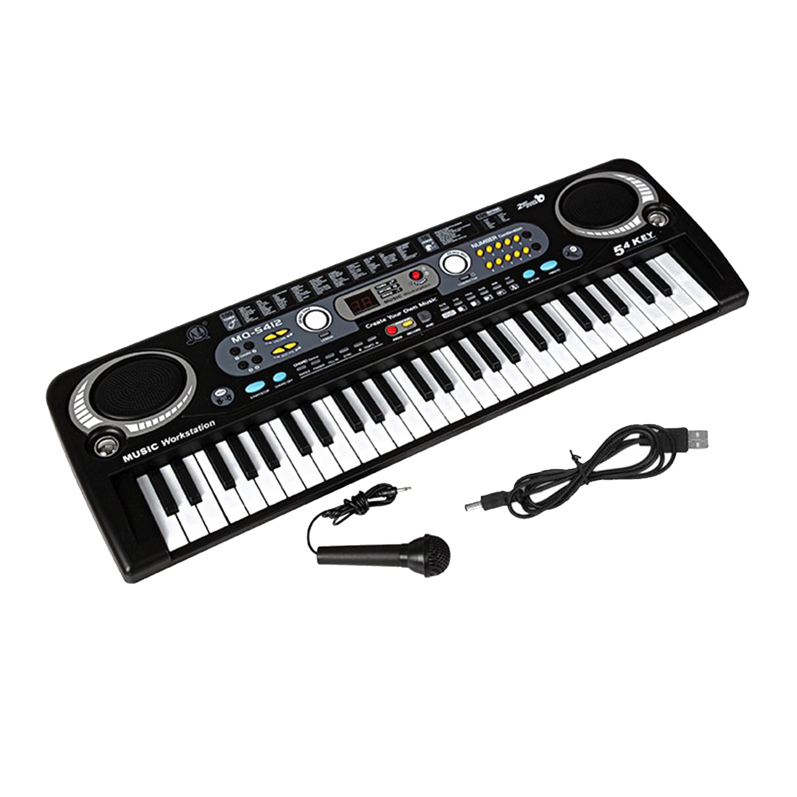 USB 54 Key Digital Music Electronic Keyboard Key Board Electric Piano Kids