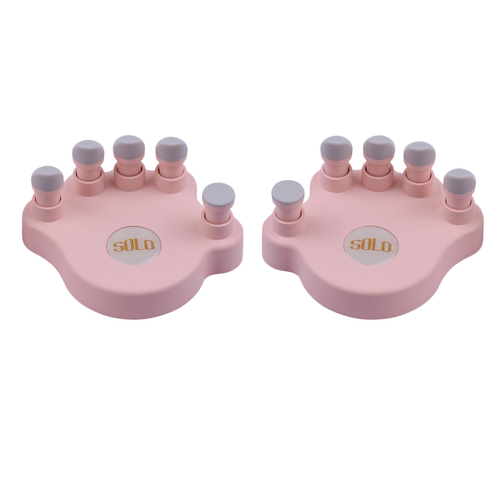 Piano Finger Trainers Finger Correctors Tools w/ Round Keys Finger Pads pink