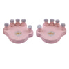 Piano Finger Trainers Finger Correctors Tools w/ Round Keys Finger Pads pink