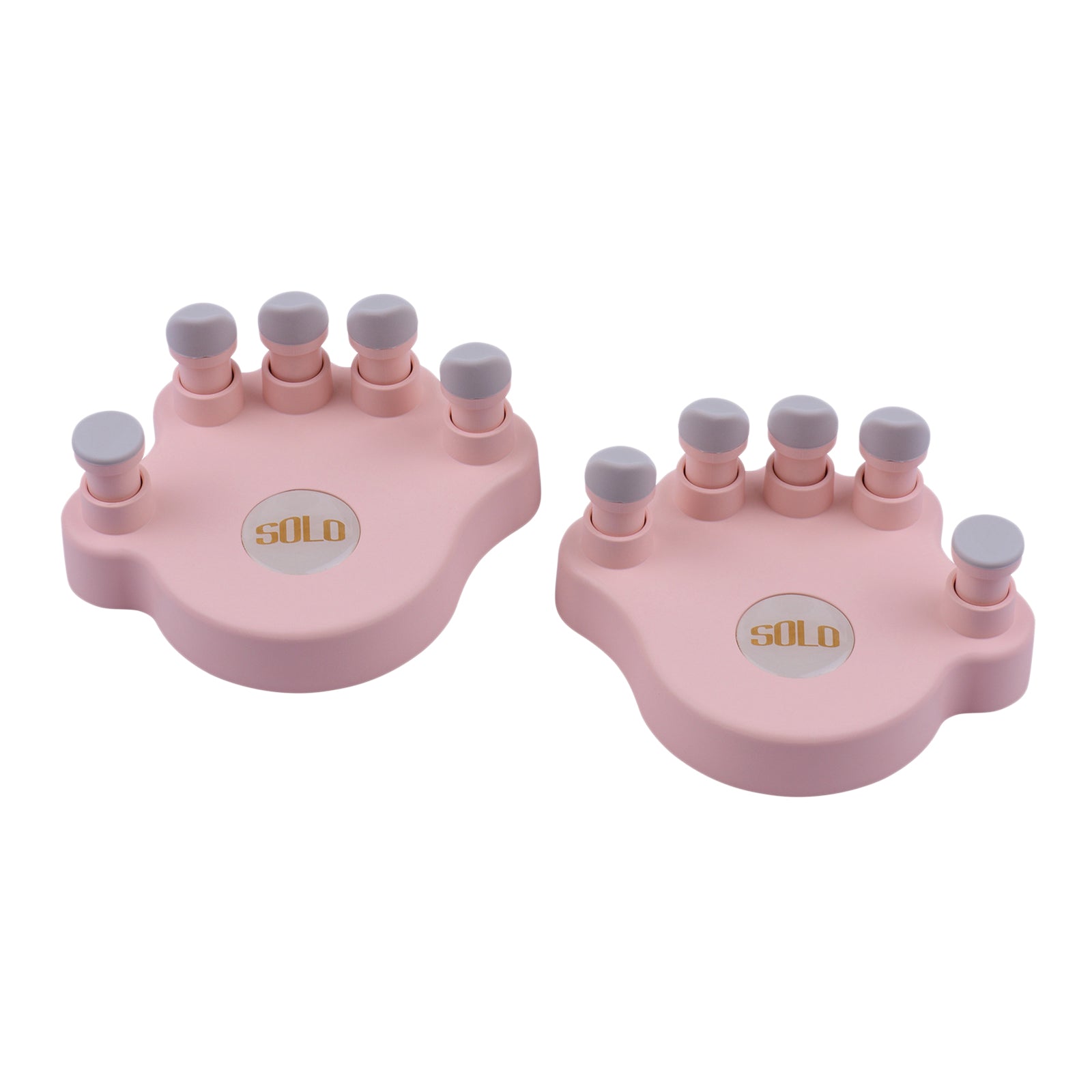 Piano Finger Trainers Finger Correctors Tools w/ Round Keys Finger Pads pink