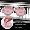 Piano Finger Trainers Finger Correctors Tools w/ Round Keys Finger Pads pink