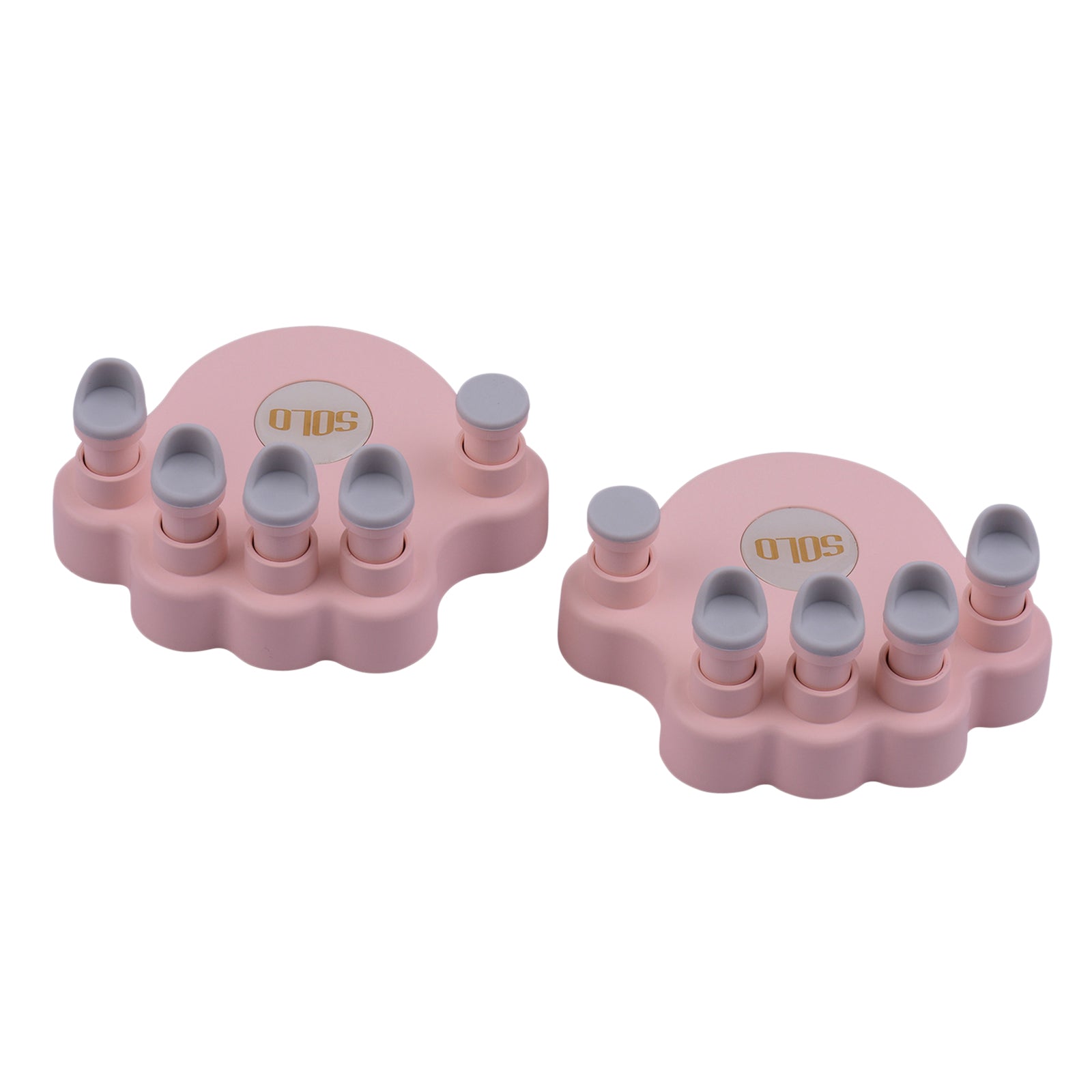 Piano Finger Trainers Finger Correctors Tools w/ Round Keys Finger Pads pink