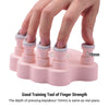 Piano Finger Trainers Finger Correctors Tools w/ Round Keys Finger Pads pink