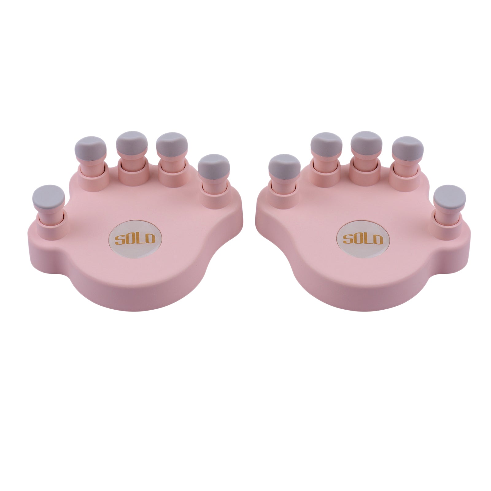 Piano Finger Trainers Finger Correctors Tools w/ Round Keys Finger Pads pink