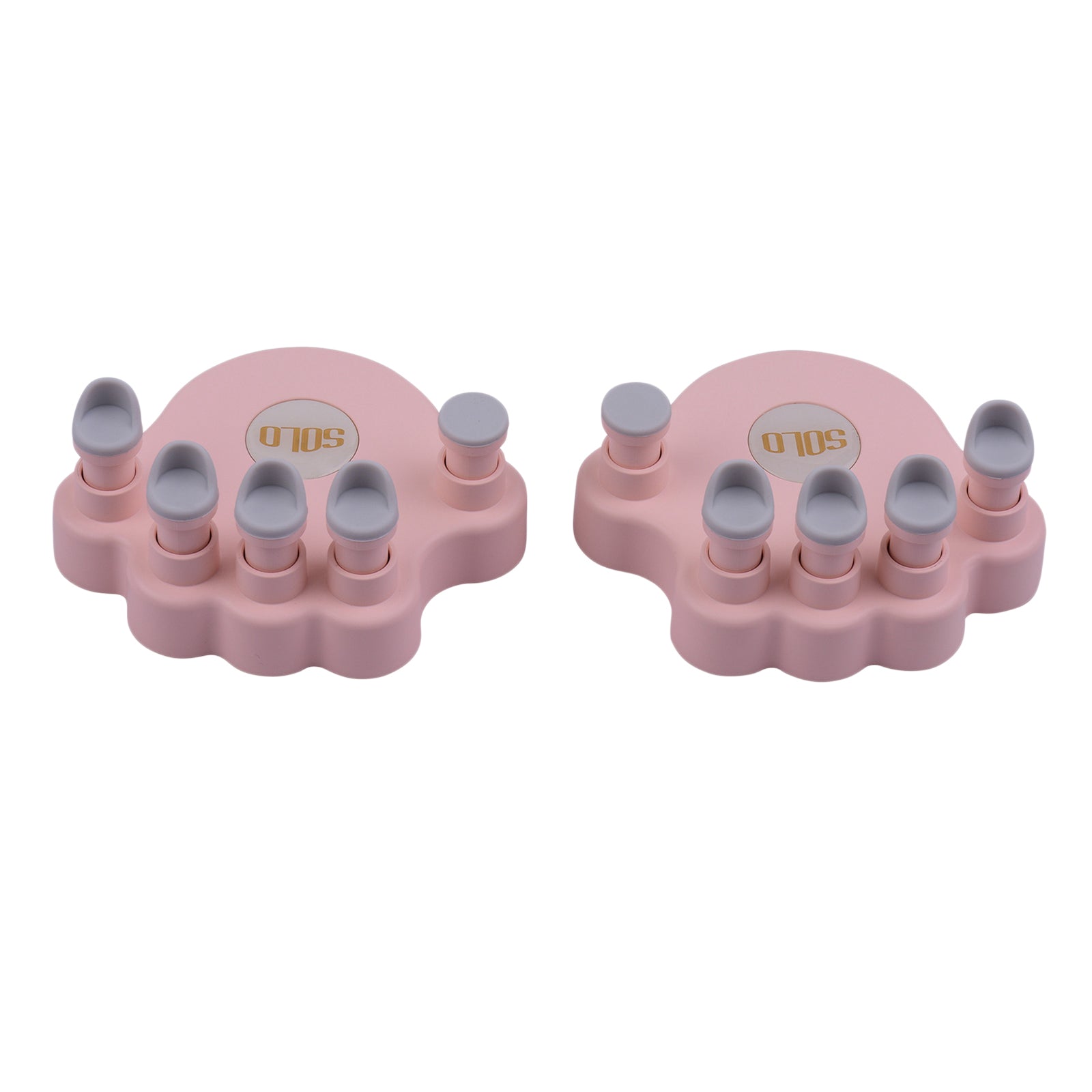 Piano Finger Trainers Finger Correctors Tools w/ Round Keys Finger Pads pink