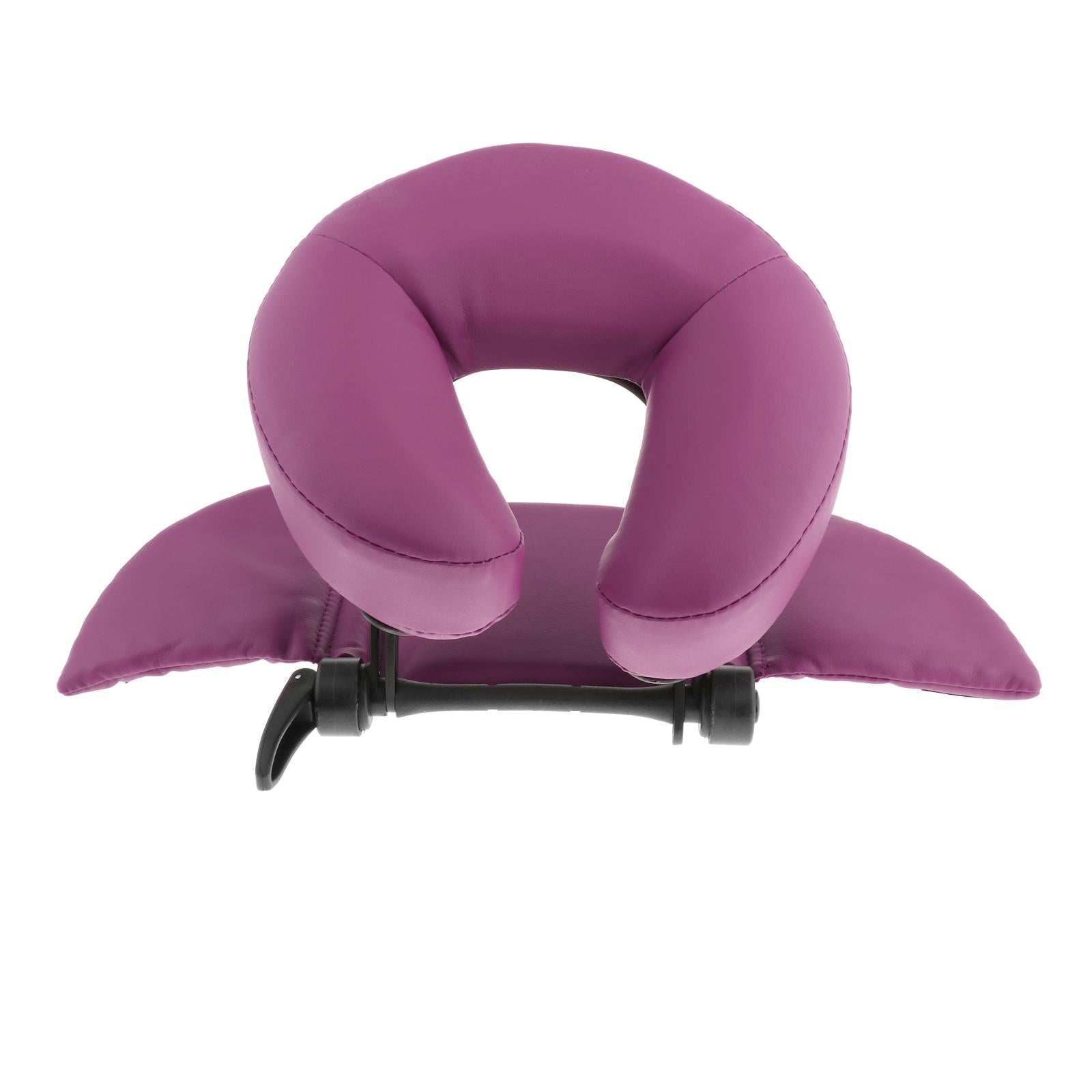 Flexible Massage Table Face Cradle Headrest Pillow & Hanging Arm Rest Purple