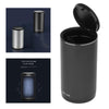 Car Trash Can Portable Garbage Bin Waste Basket Bin Rubbish Bin Black