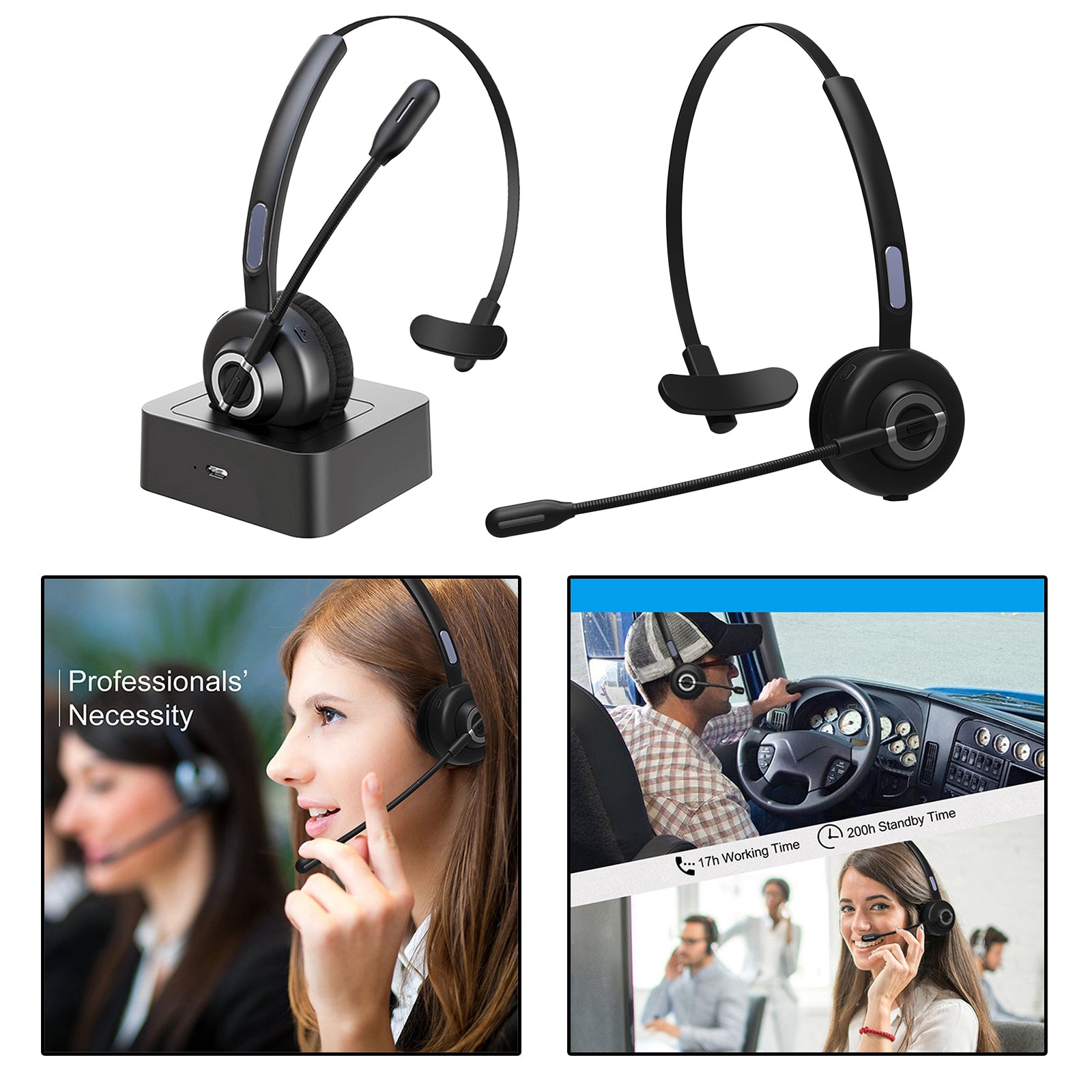 Call Center Headset Telephone Operator Headphone Noise Canceling PC Phones A