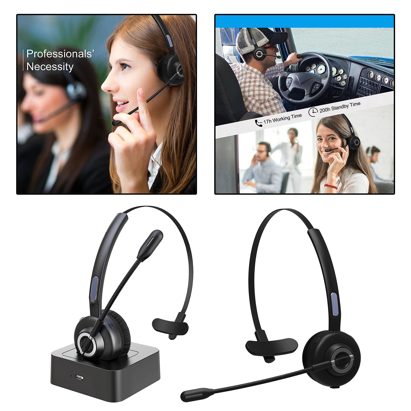 Call Center Headset Telephone Operator Headphone Noise Canceling PC Phones A