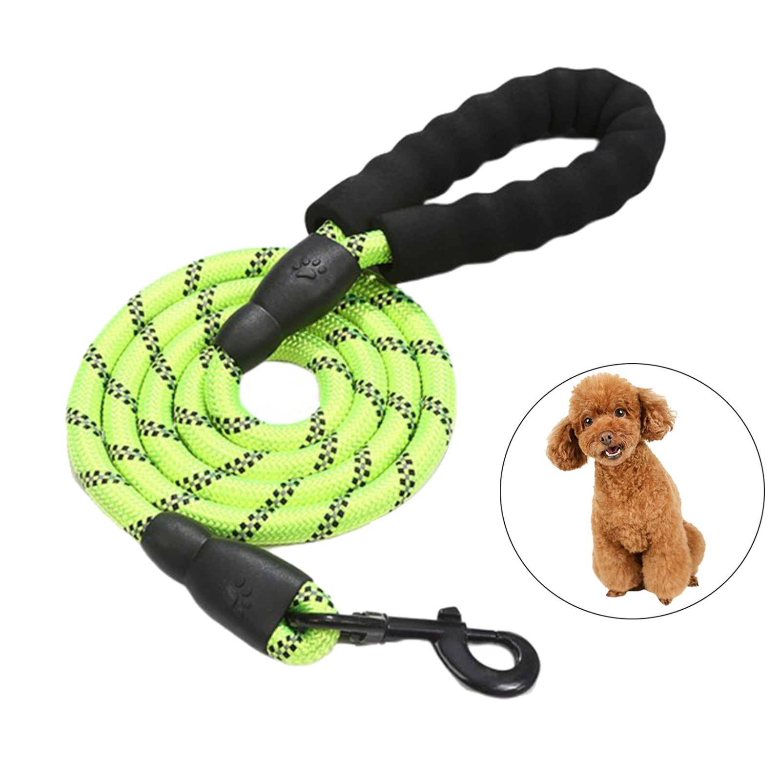 Dog Leash Pet Walking Leash Rope Pet Reflective Leash for Dogs Green