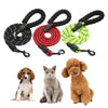 Dog Leash Pet Walking Leash Rope Pet Reflective Leash for Dogs Black