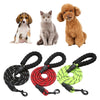 Dog Leash Pet Walking Leash Rope Pet Reflective Leash for Dogs Black