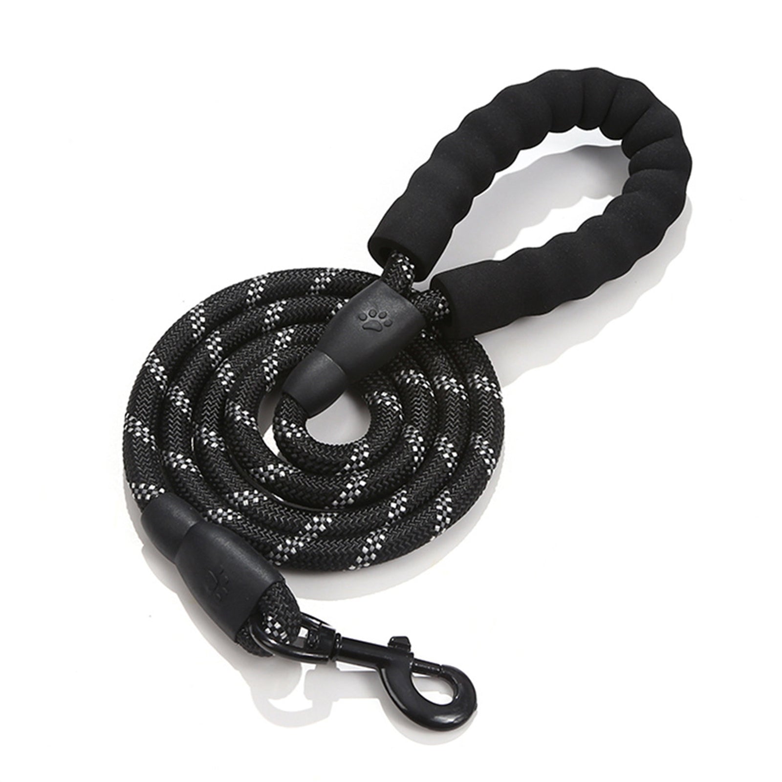 Dog Leash Pet Walking Leash Rope Pet Reflective Leash for Dogs Black