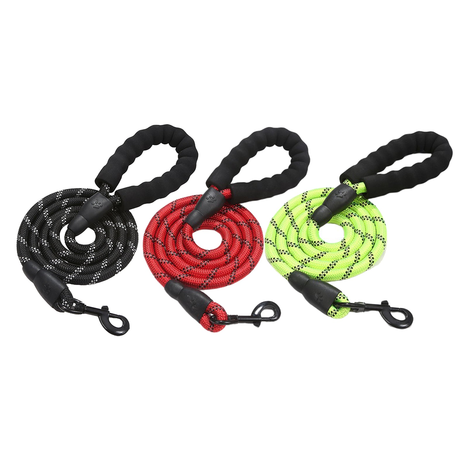 Dog Leash Pet Walking Leash Rope Pet Reflective Leash for Dogs Black