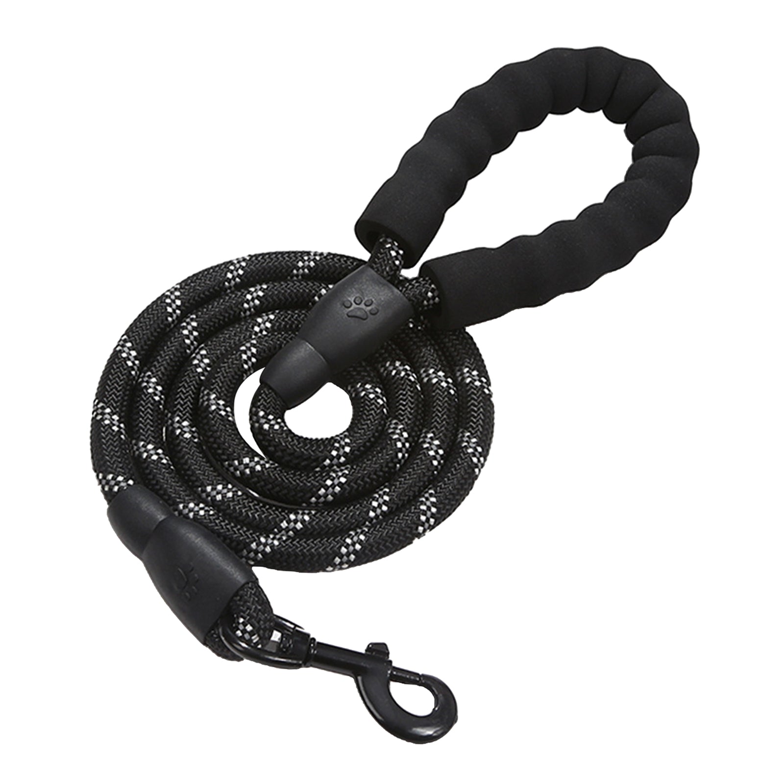 Dog Leash Pet Walking Leash Rope Pet Reflective Leash for Dogs Black