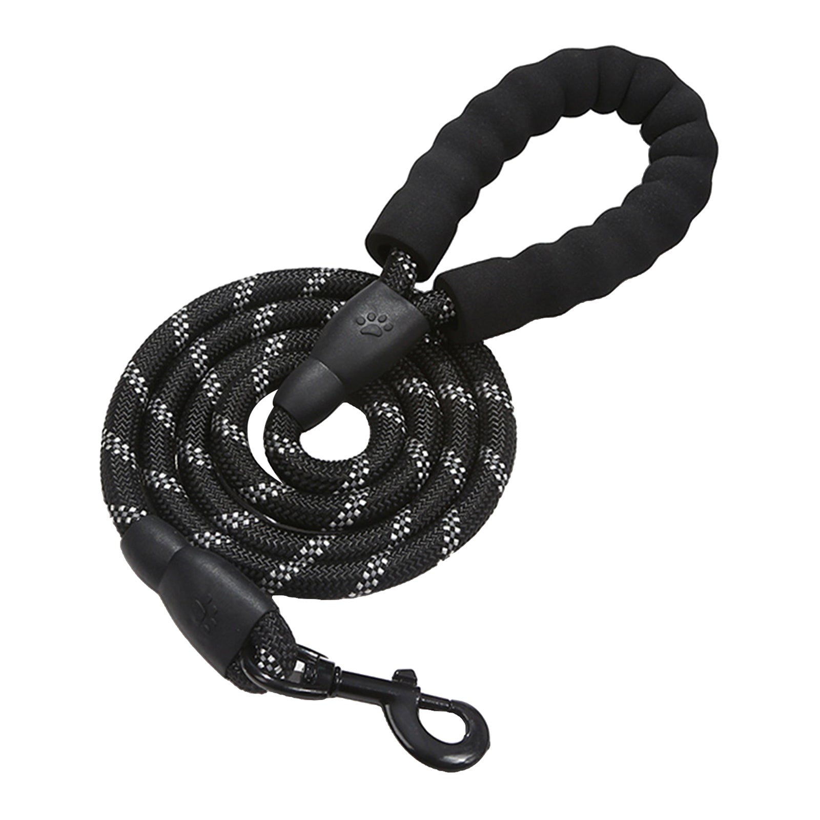 Dog Leash Pet Walking Leash Rope Pet Reflective Leash for Dogs Black