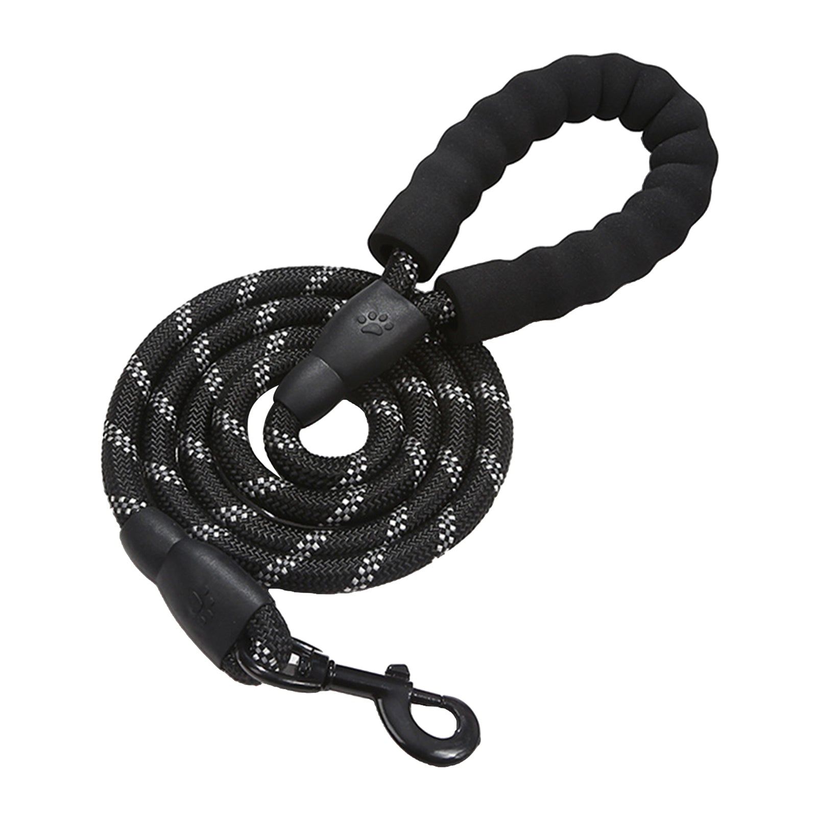 Dog Leash Pet Walking Leash Rope Pet Reflective Leash for Dogs Black