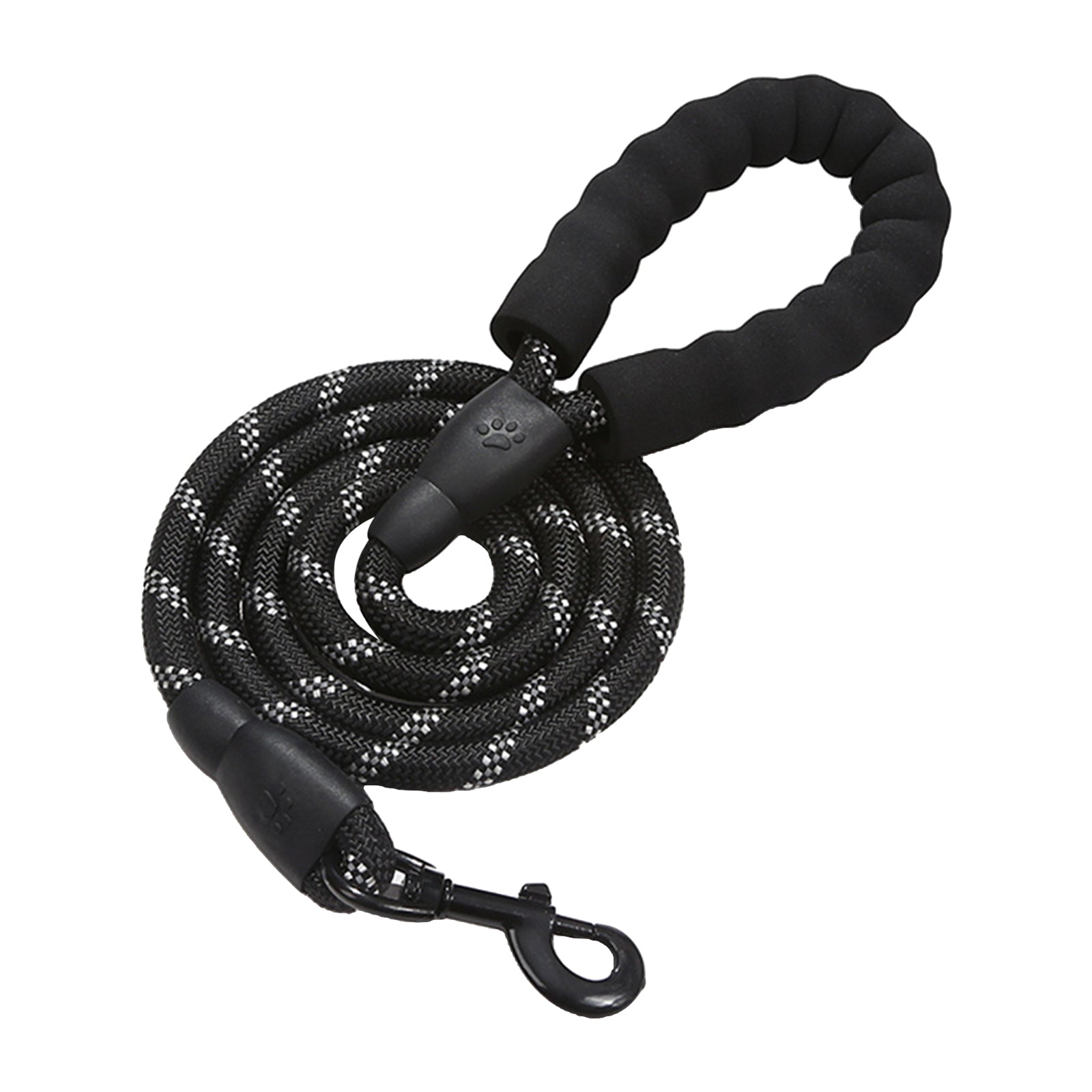 Dog Leash Pet Walking Leash Rope Pet Reflective Leash for Dogs Black