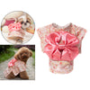 Cat Japanese Kimono Dress Up Costume Skirt Clothes for Small Dogs M Pink