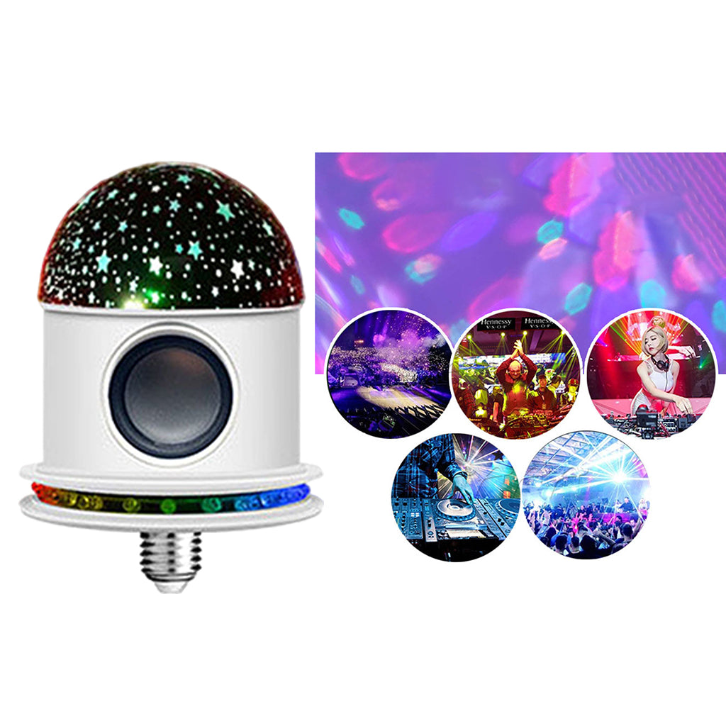 Bluetooth Disco Ball Light Stage LED RGB Flashing Party Lamp Starry Sky