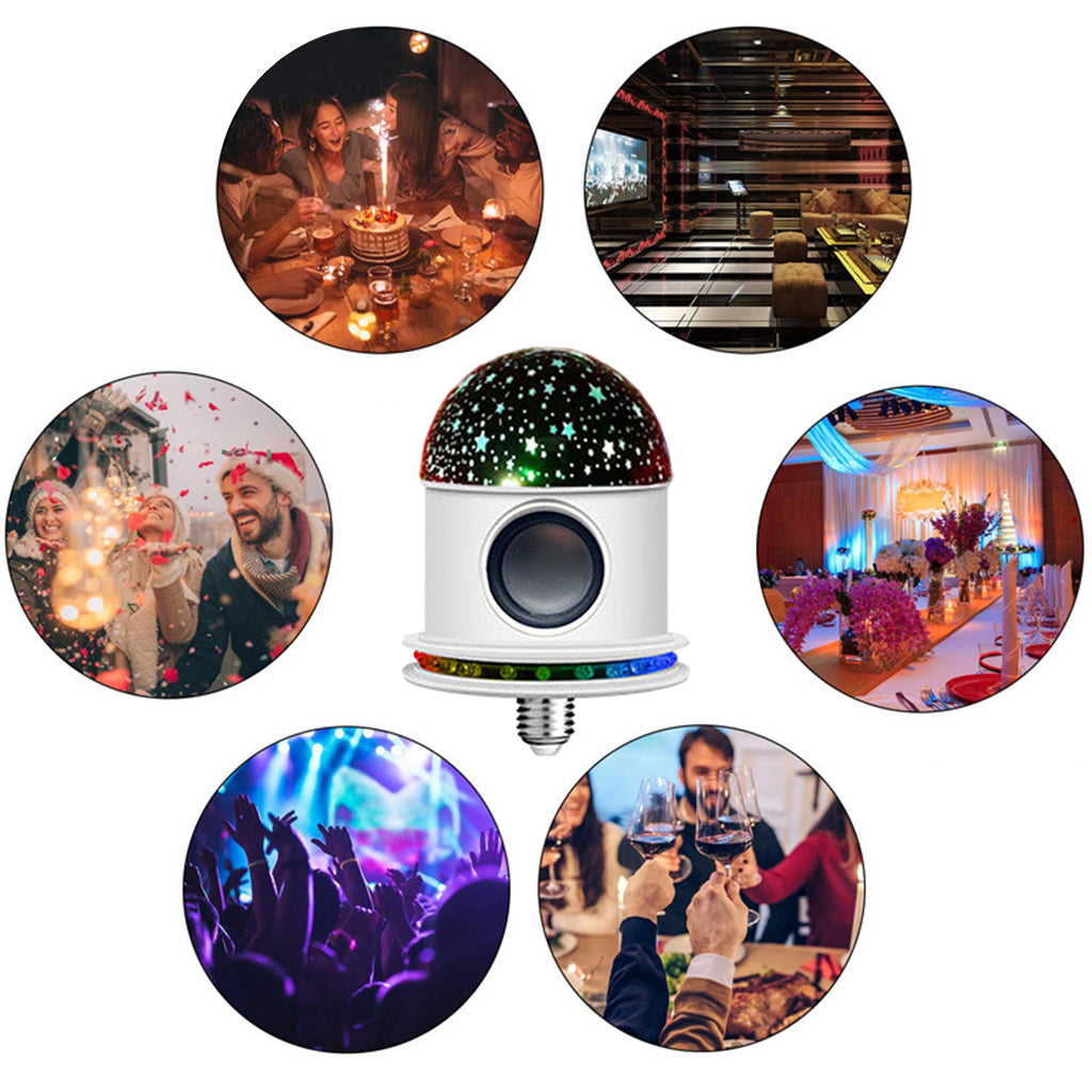 Bluetooth Disco Ball Light Stage LED RGB Flashing Party Lamp Starry Sky