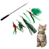 Pet Cat Supplies Kitten Toy Sticks Teaser Wand Interactive Retractable Rod