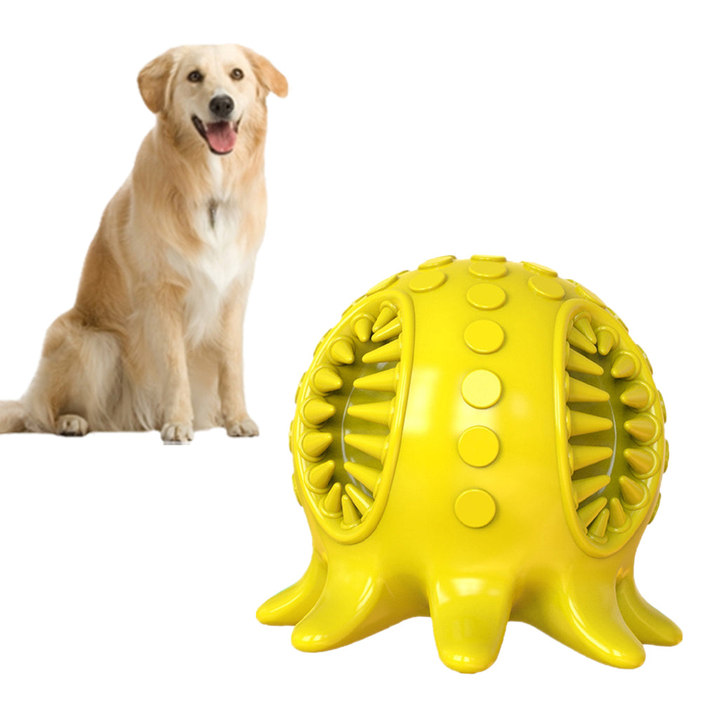 Dog Squeaky Toy Chew Toy Squeaker Training Toothbrush Puppies Pets Yellow