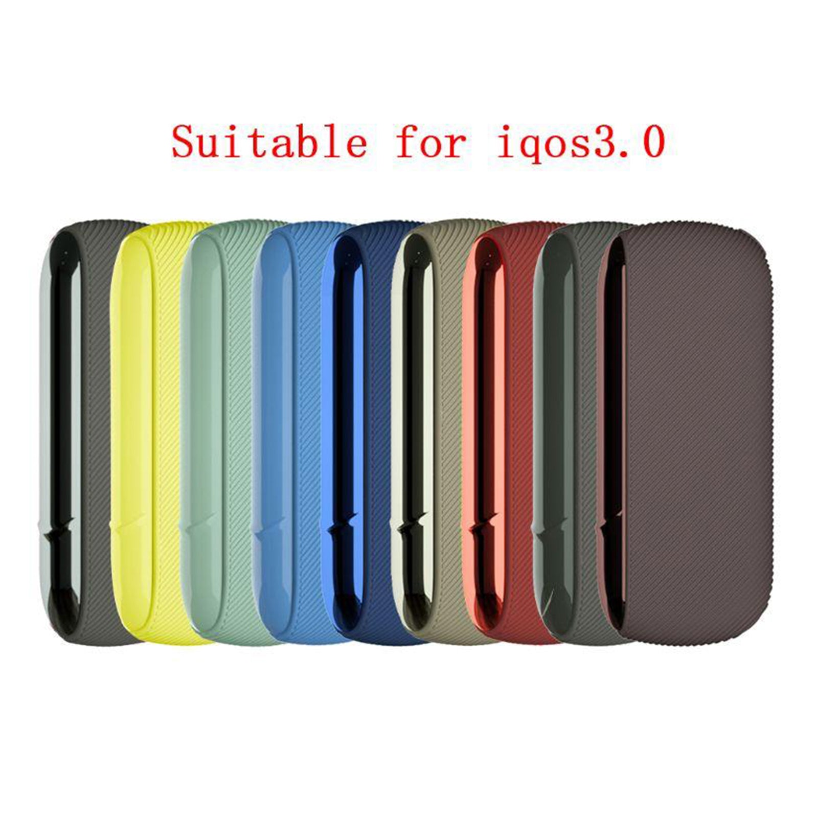 Twill Silicone Cover Full Protective Case Pouch for IQOS 3.0 Green