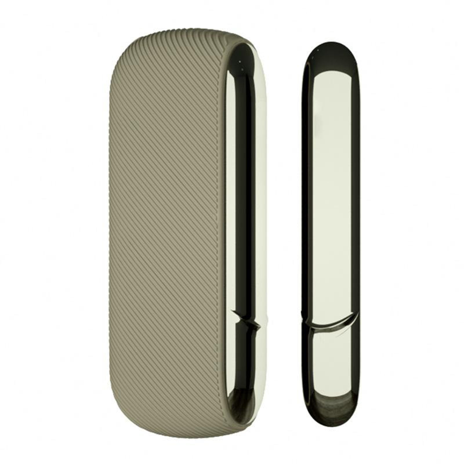 Twill Silicone Cover Full Protective Case Pouch for IQOS 3.0 Light Gold