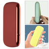 Twill Silicone Cover Full Protective Case Pouch for IQOS 3.0 Wine Red