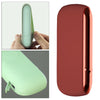 Twill Silicone Cover Full Protective Case Pouch for IQOS 3.0 Wine Red