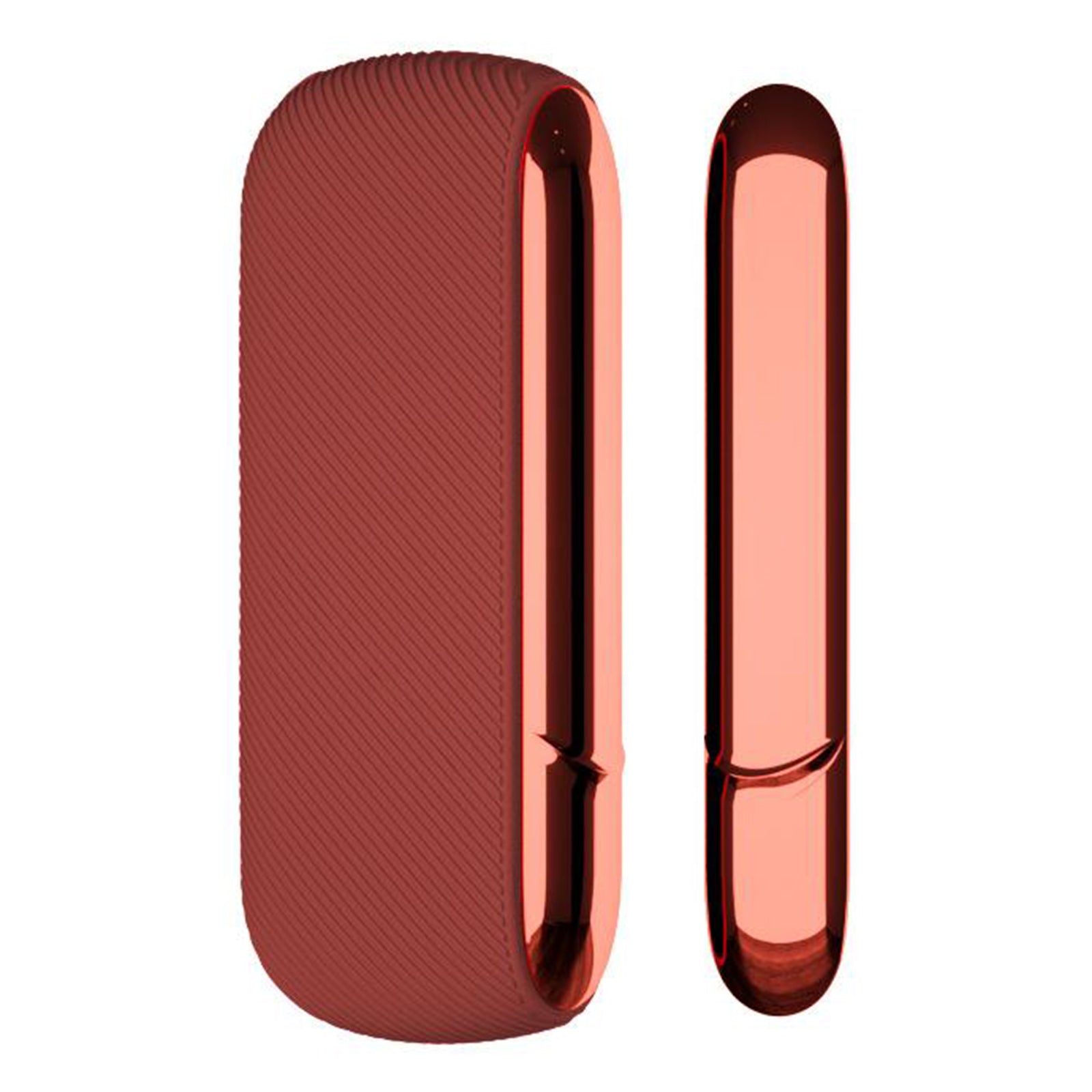 Twill Silicone Cover Full Protective Case Pouch for IQOS 3.0 Wine Red