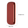 Twill Silicone Cover Full Protective Case Pouch for IQOS 3.0 Wine Red