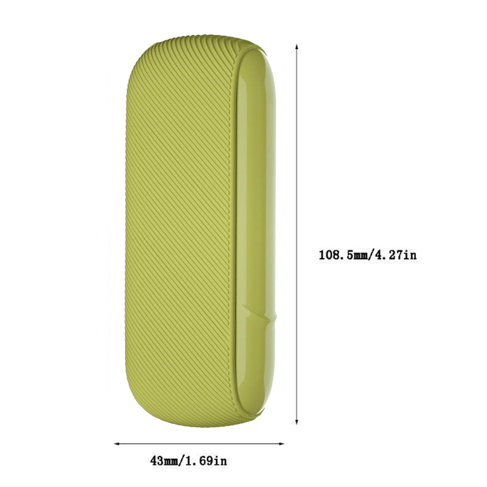 Twill Silicone Cover Full Protective Case Pouch for IQOS 3.0 Yellow